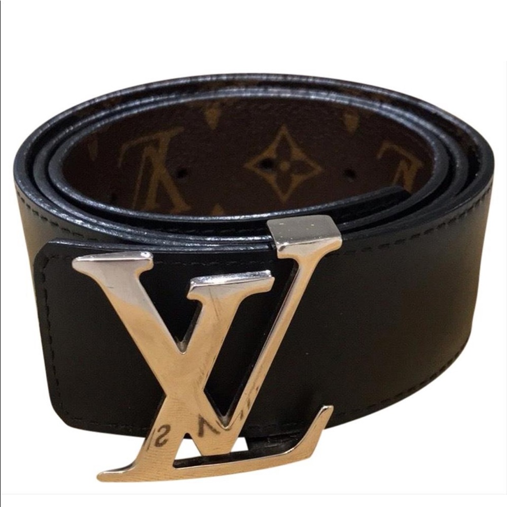 Louis Vuitton monogram noir brown/black belt